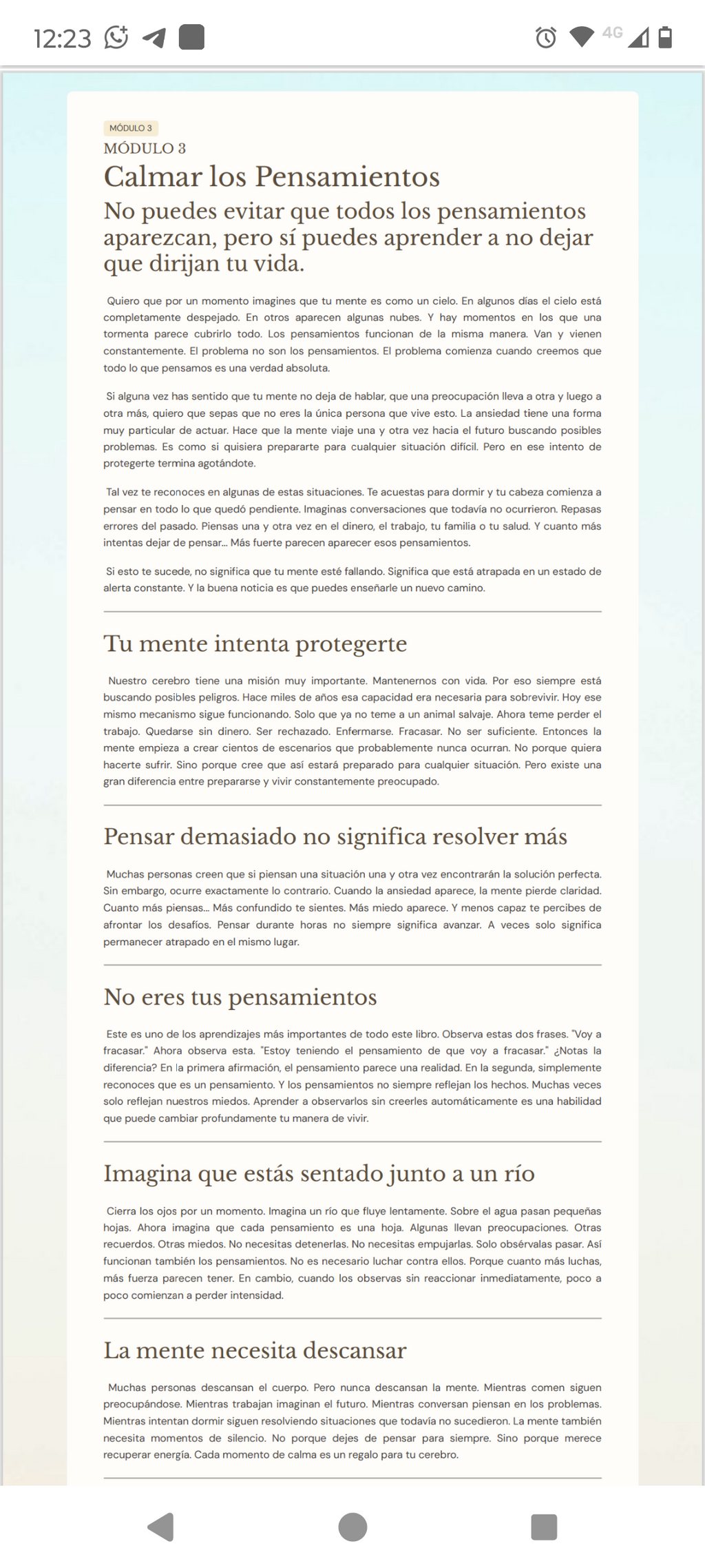 Ejercicios y Reflexión del Módulo