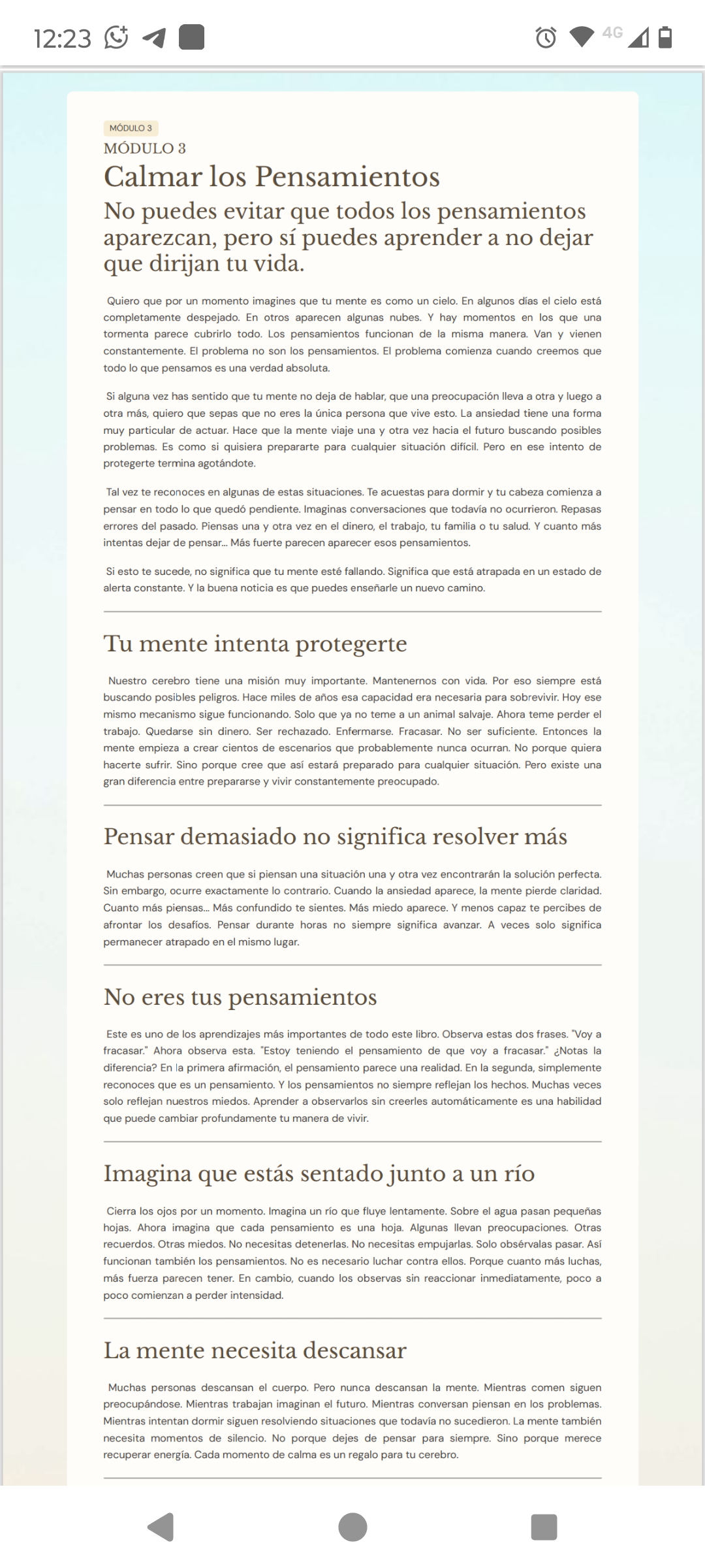 Ejercicios y Reflexión del Módulo