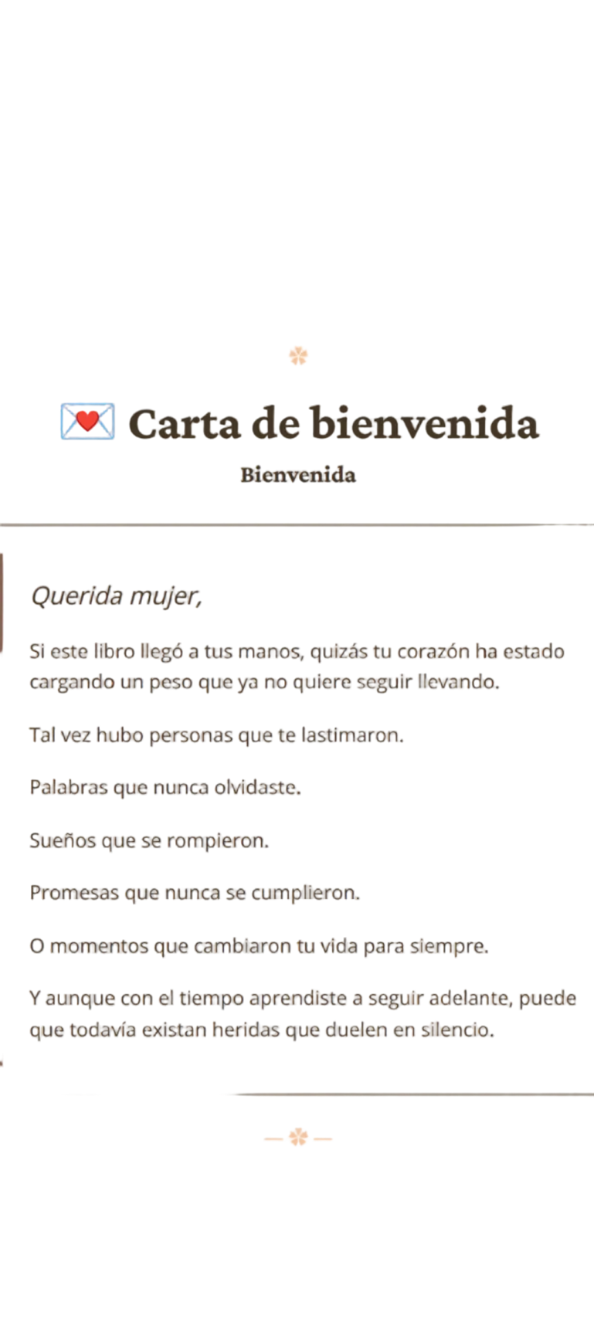 Sanar tu Corazón - reflexiona por un momento