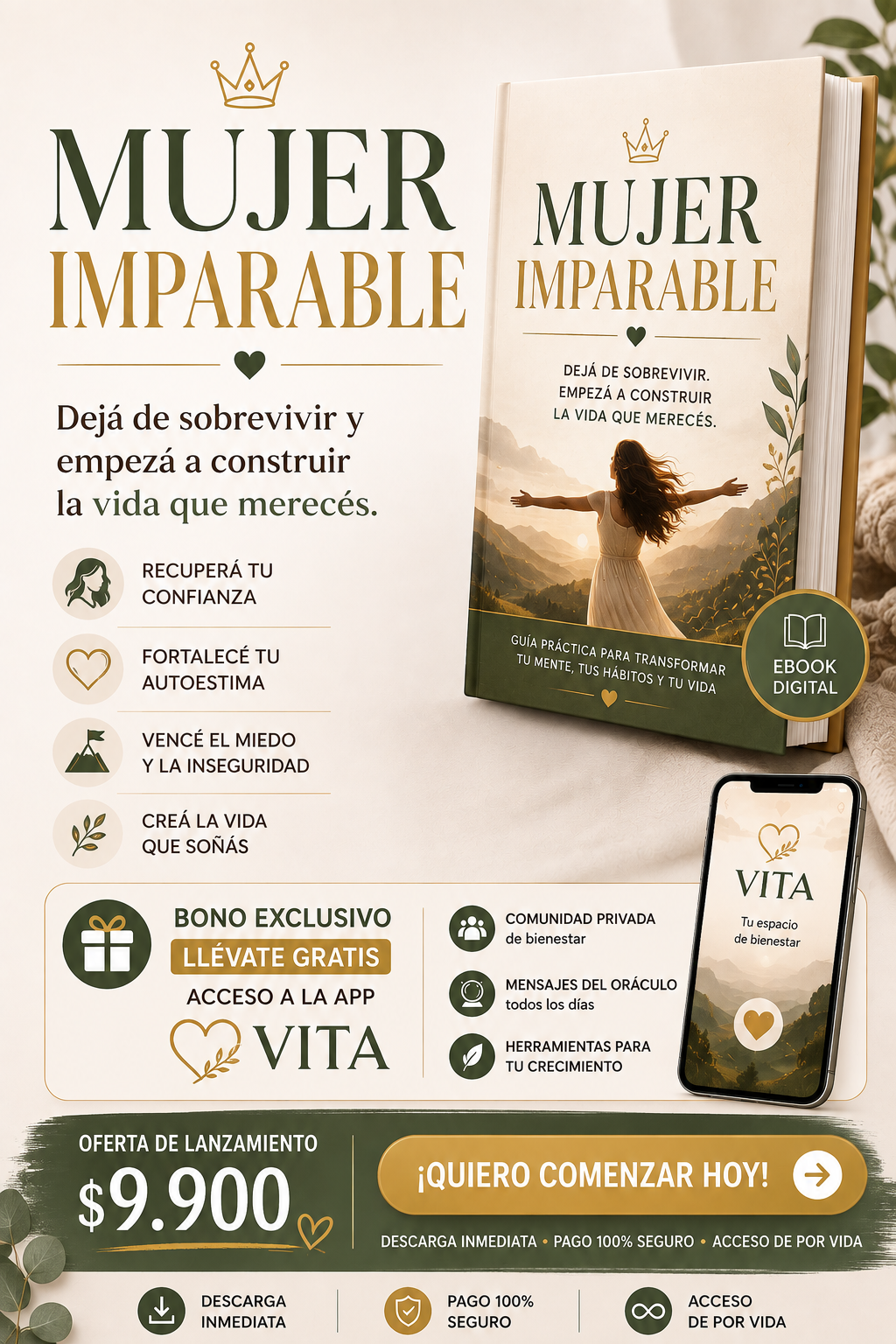 💜 Mujer Imparable | Dejá de sobrevivir y empezá a construir la vida que merecés