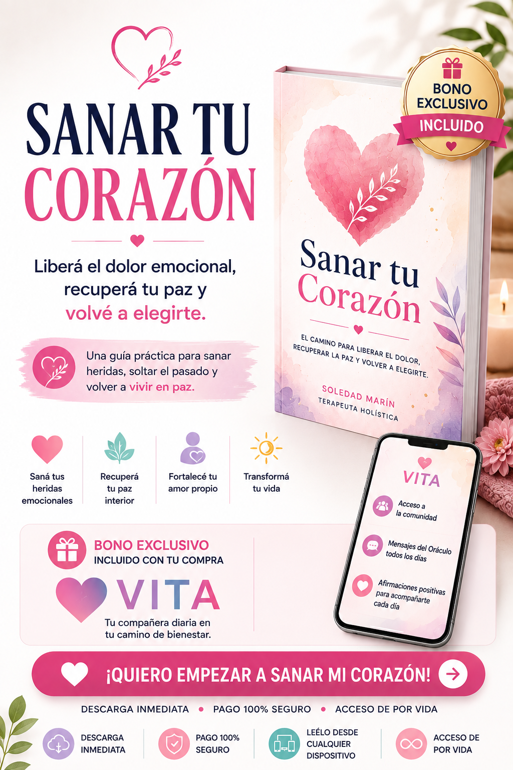 💗 Sanar tu Corazón Liberá el dolor emocional, recuperá tu paz y volvé a elegirte.